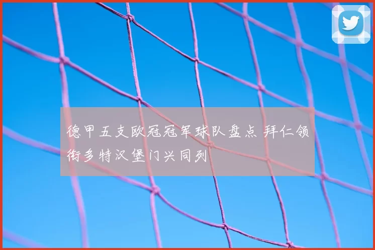 德甲五支欧冠冠军球队盘点 拜仁领衔多特汉堡门兴同列